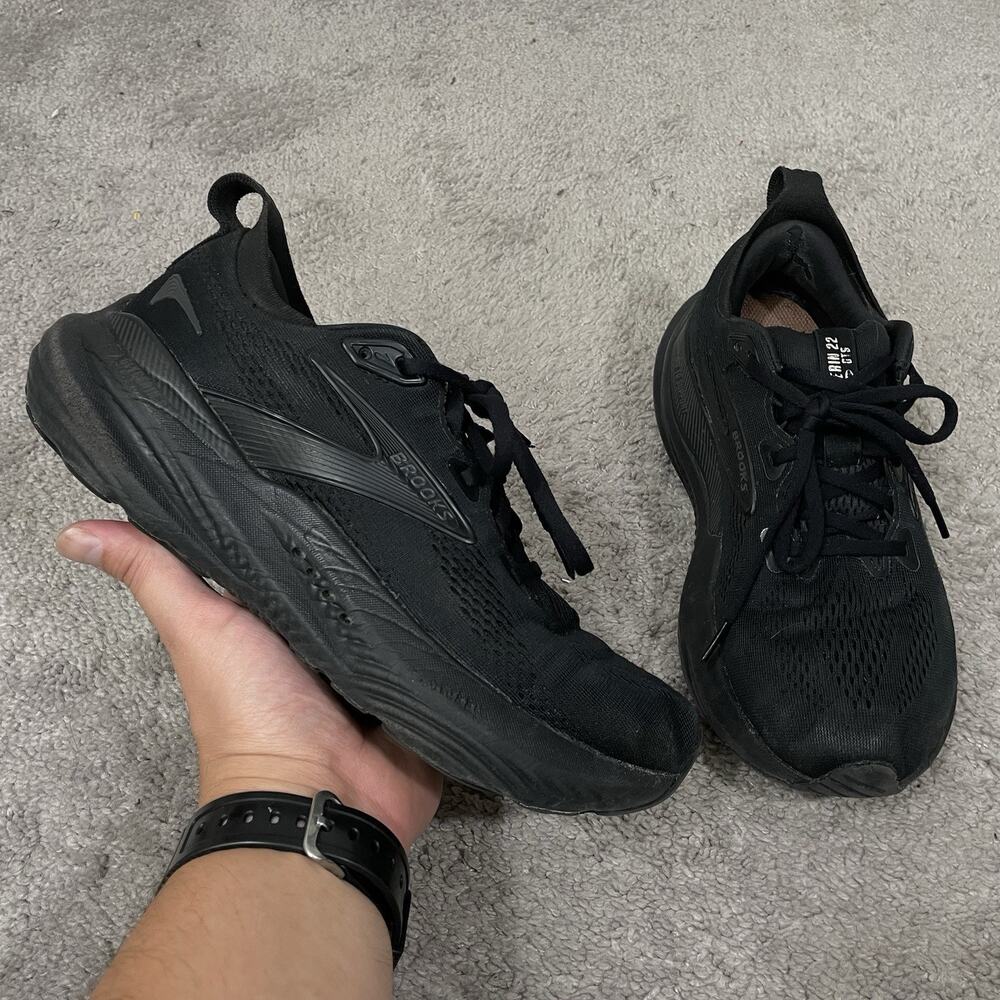 Brooks Glycerin 22 GTS Sneakers Women’s Size 8 Wide D Triple Black